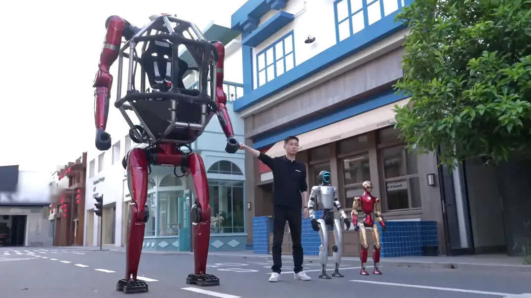Unitree presenta el exoesqueleto transformable GD01 y Elon Musk reacciona: