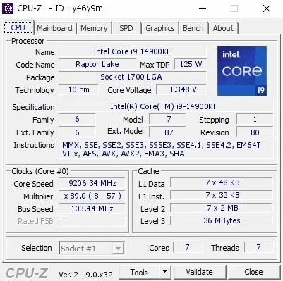 Nuevo récord mundial de overclock: CPU Intel i9-14900KF supera los 9,2 GHz