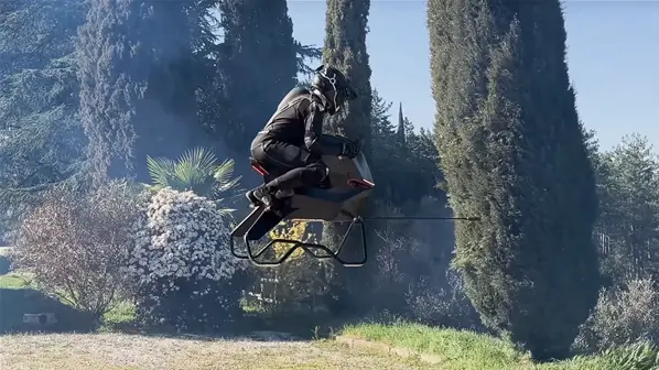 Volonaut Airbike: la moto voladora de 88 mil dólares que alcanza 200 km/h con propulsión a chorro
