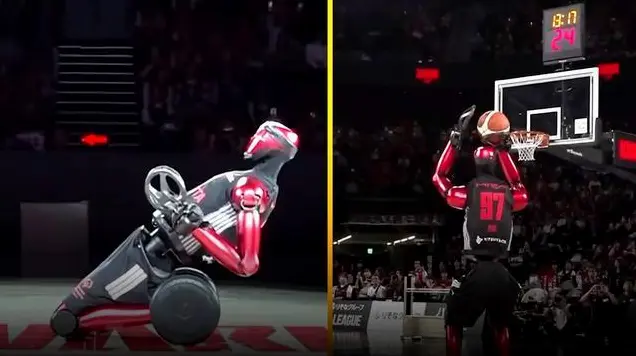 Toyota presenta al robot basquetbolista CUE7: dribla, anota y bate récords Guinness